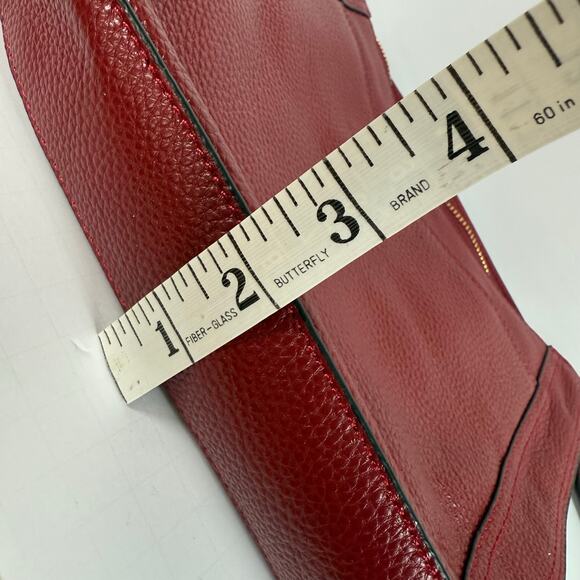 Kattee Cowhide Leather Crossbody Bag Burgundy Pebbled Shoulder Purse NWOT - Picture 10 of 10